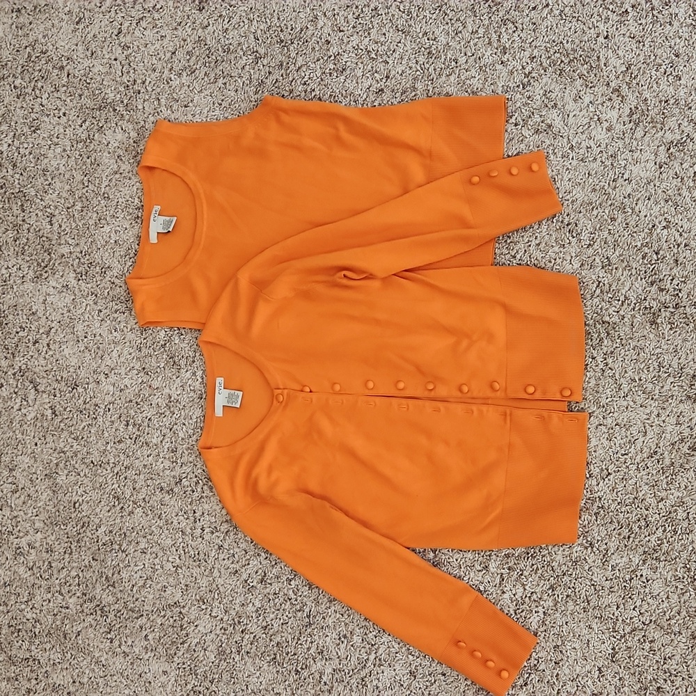 Small 2-piece Evie Orange Shell and Sweater Set